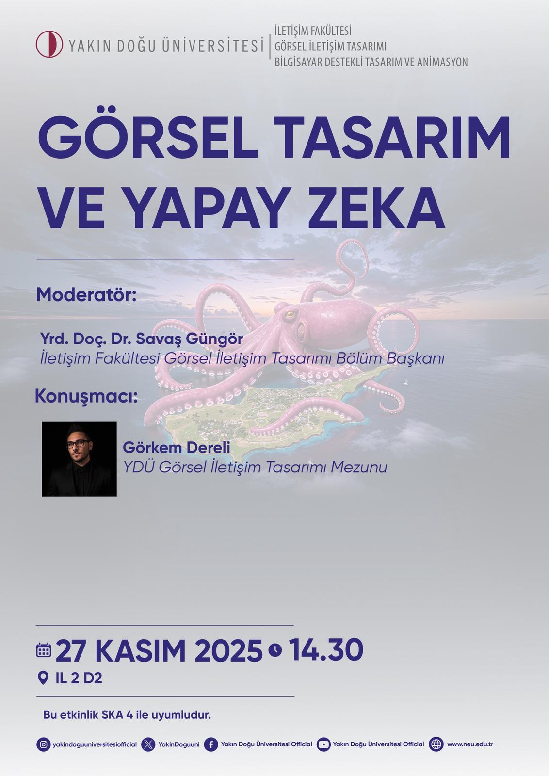 Görkem Dereli - 27.11.25 Yakın Doğu Üniversitesi Söyleşisi AFİŞİ Final